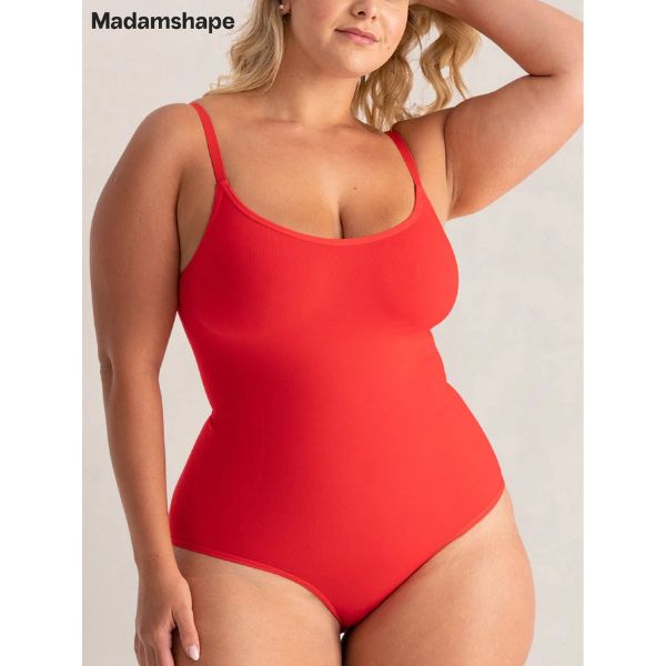 Body con scollo rotondo e spalline sottili