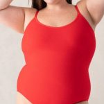 Body con scollo rotondo e spalline sottili