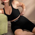 Pantaloncini compressivi da donna a vita alta